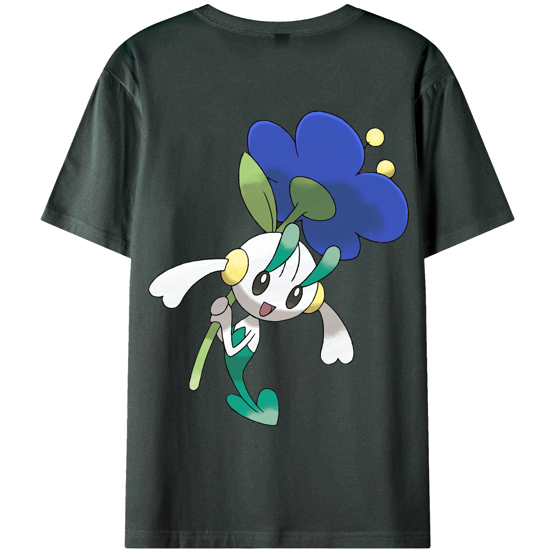 （画像用） ポケットモンスター Pokémon 綿100％ メンズ半袖Tシャツ（バックプリント） 通気性